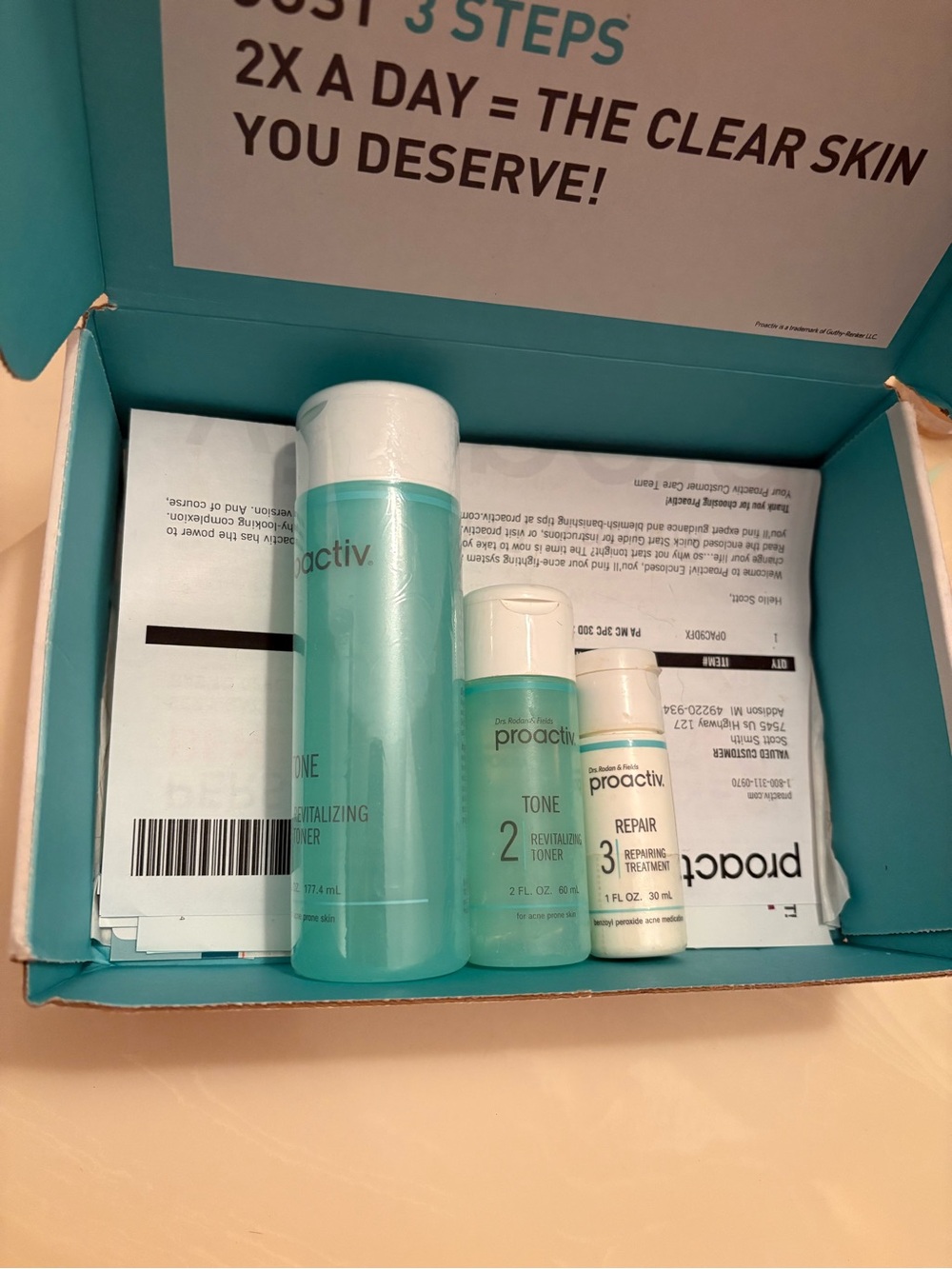 Proactiv Aqua Teal 3-Step Skincare Trio